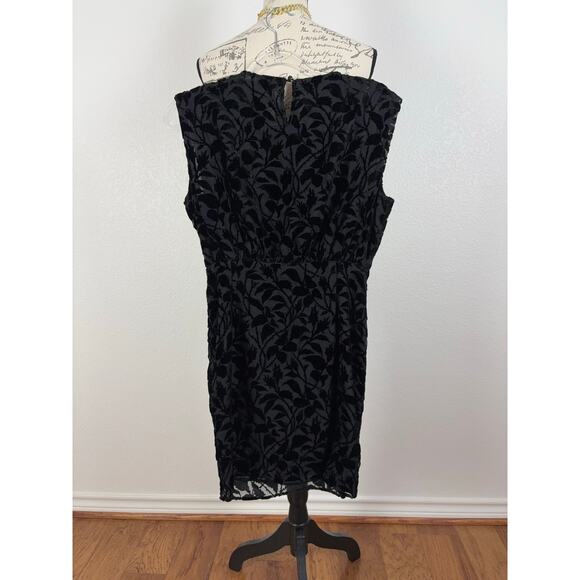 B27 The Kooples Burnout Velvet Mini Dress Womens 1 US 4 Floral Parisian Chic - Picture 5 of 14